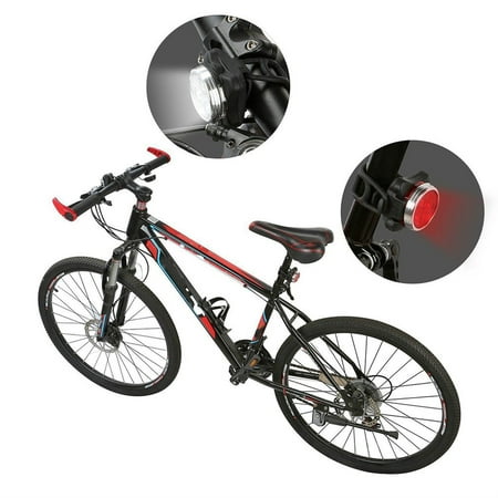Cycling Bicycle Bike 3 LED Head Front USB Rechargeable Rear Tail Clip Light Lamp